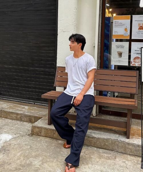 KNITTED(ニッティド)の「ピグメントカーブトレーニングパンツ WASHING CHARCOAL(スウェットパンツ・レディース・その他・MEDIUM/LARGE/X-LARGE)」の4枚目の写真