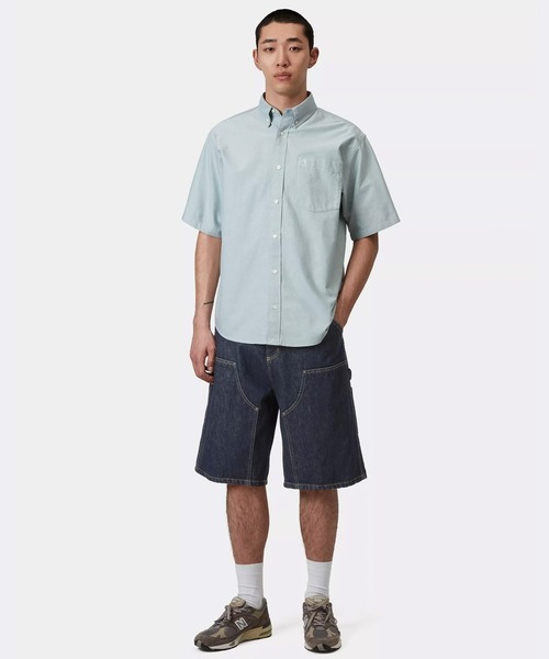 Carhartt(カーハート)の「Carhartt WIP/カーハートダブリューアイピー ハーフパンツ ショートパンツ デニム オージーダブルニーショーツ OG Double Knee Short I036590(デニムパンツ・メンズ・ブルー・S/M/L)」の5枚目の写真