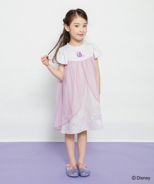Disney（ディズニー）の「【DisneyCollection/ディズニーコレクション】チュール付きワンピース（ワンピース・キッズ・ラベンダー/サックスブルー・100/90/130/110/120）」の16枚目の写真