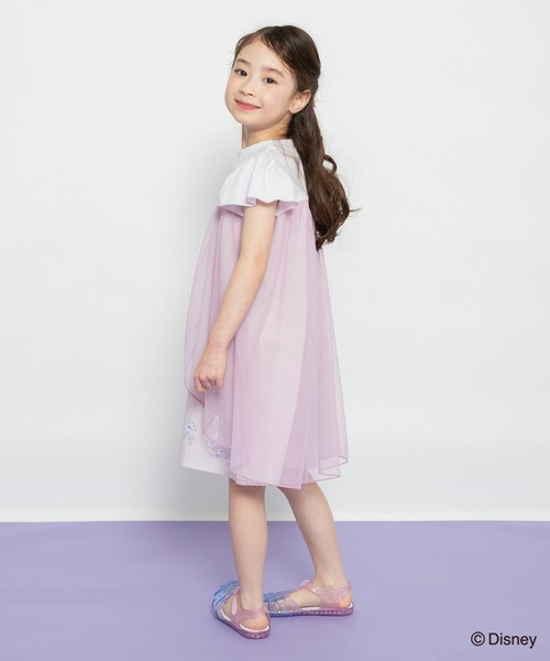 Disney（ディズニー）の「【DisneyCollection/ディズニーコレクション】チュール付きワンピース（ワンピース・キッズ・ラベンダー/サックスブルー・100/90/130/110/120）」の18枚目の写真