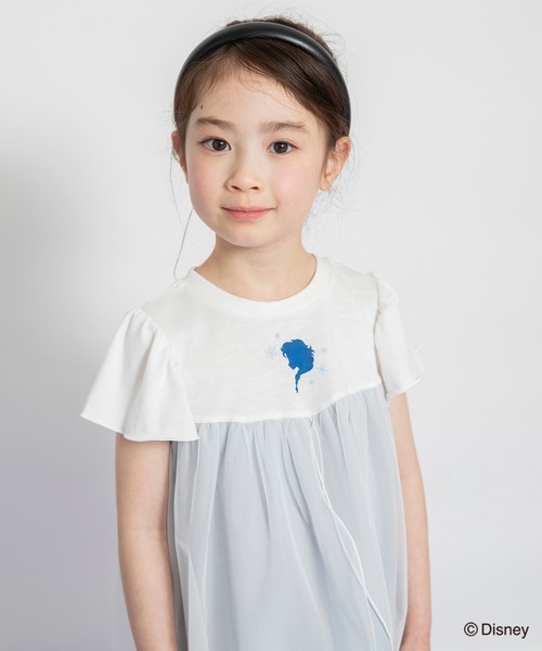 Disney（ディズニー）の「【DisneyCollection/ディズニーコレクション】チュール付きワンピース（ワンピース・キッズ・ラベンダー/サックスブルー・100/90/130/110/120）」の10枚目の写真