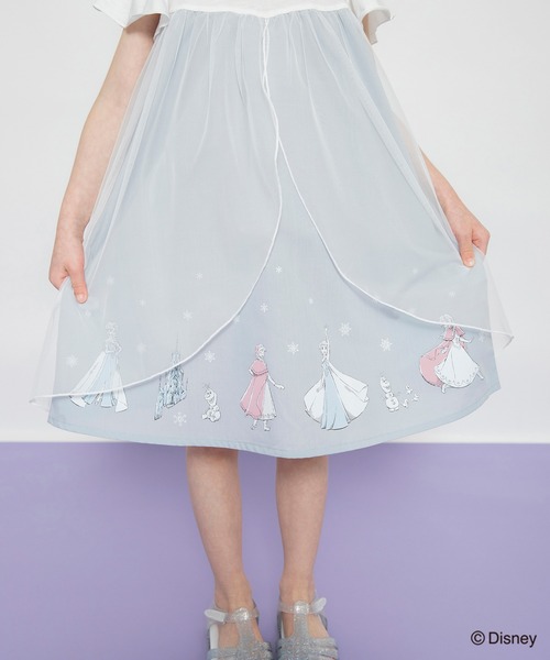 Disney（ディズニー）の「【DisneyCollection/ディズニーコレクション】チュール付きワンピース（ワンピース・キッズ・ラベンダー/サックスブルー・100/90/130/110/120）」の12枚目の写真