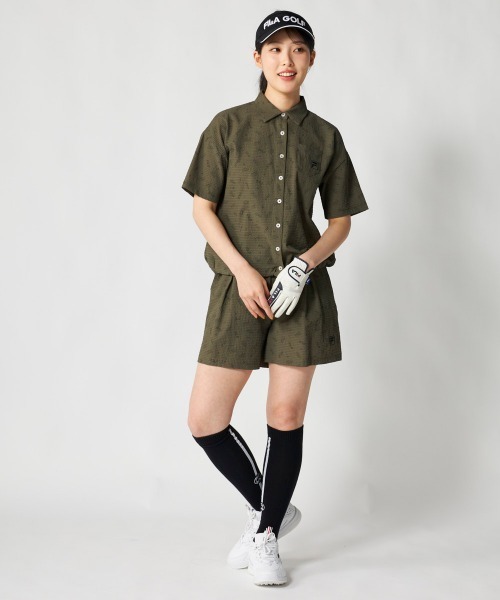 FILA GOLF(フィラゴルフ )の「【FILA GOLF:フィラゴルフ】レディースサッカー素材キュロットパンツ ゴルフ(その他パンツ・レディース・ブラック/カーキ/ライトベージュ・MEDIUM/LARGE/X-LARGE/SMALL)」の8枚目の写真