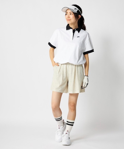 FILA GOLF(フィラゴルフ )の「【FILA GOLF:フィラゴルフ】レディースサッカー素材キュロットパンツ ゴルフ(その他パンツ・レディース・ブラック/カーキ/ライトベージュ・MEDIUM/LARGE/X-LARGE/SMALL)」の22枚目の写真