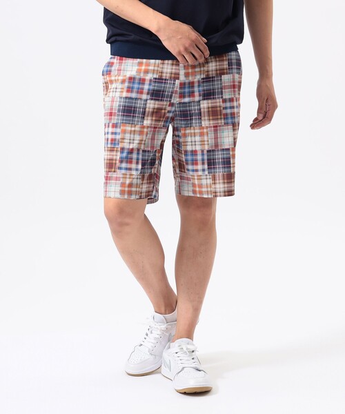 BEAMS GOLF(ビームスゴルフ)の「〈MEN〉ORANGE LABEL / マドラスチェック ショートパンツ(その他パンツ・メンズ・レッド/グリーン・SMALL/MEDIUM/LARGE/X-LARGE)」の4枚目の写真