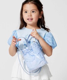 BeBe（ベベ）の「フリル巾着inクリアポシェット（ショルダーバッグ）」