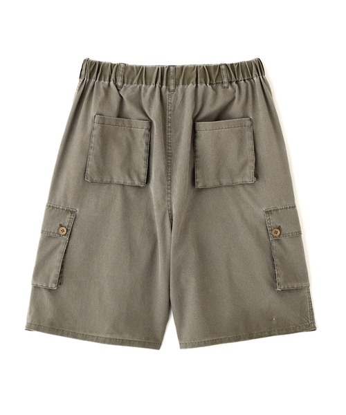 BEAVER(ビーバー)の「B omnivore/ビーオムニボー PIGMENT WIND CLOTH W CARGO SHORTS(その他パンツ・メンズ・ブラック/オリーブ・M/L)」の4枚目の写真