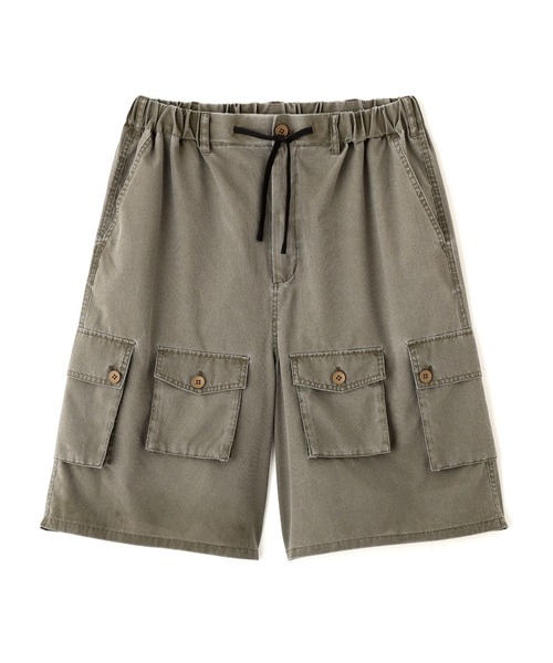 BEAVER(ビーバー)の「B omnivore/ビーオムニボー PIGMENT WIND CLOTH W CARGO SHORTS(その他パンツ・メンズ・ブラック/オリーブ・M/L)」の12枚目の写真