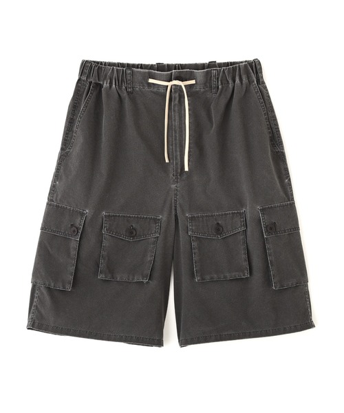 BEAVER(ビーバー)の「B omnivore/ビーオムニボー PIGMENT WIND CLOTH W CARGO SHORTS(その他パンツ・メンズ・ブラック/オリーブ・M/L)」の7枚目の写真