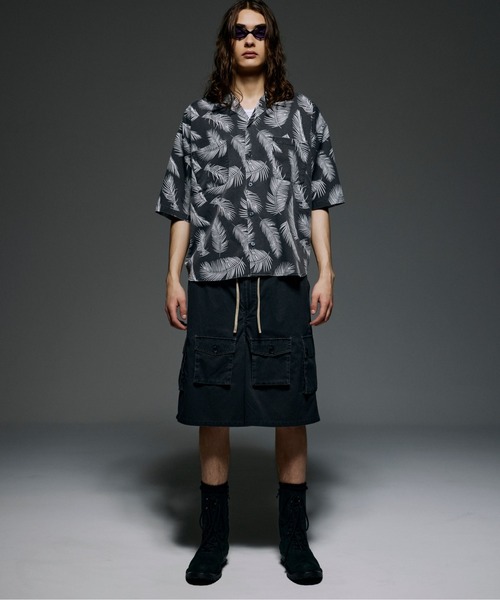 BEAVER(ビーバー)の「B omnivore/ビーオムニボー PIGMENT WIND CLOTH W CARGO SHORTS(その他パンツ・メンズ・ブラック/オリーブ・M/L)」の11枚目の写真