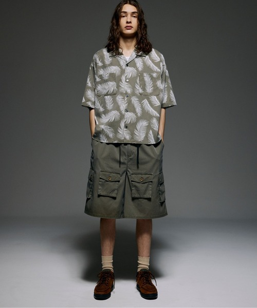 BEAVER(ビーバー)の「B omnivore/ビーオムニボー PIGMENT WIND CLOTH W CARGO SHORTS(その他パンツ・メンズ・ブラック/オリーブ・M/L)」の15枚目の写真