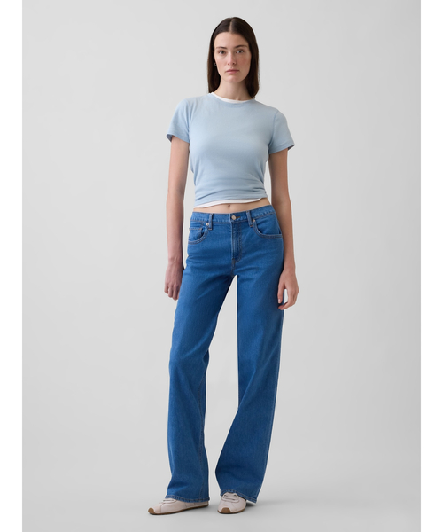 GAP(ギャップ)の「ローライズ '90s ルーズフィット デニム(デニムパンツ・レディース・インディゴブルー・23/24/25/26/27/28/29/30)」の2枚目の写真