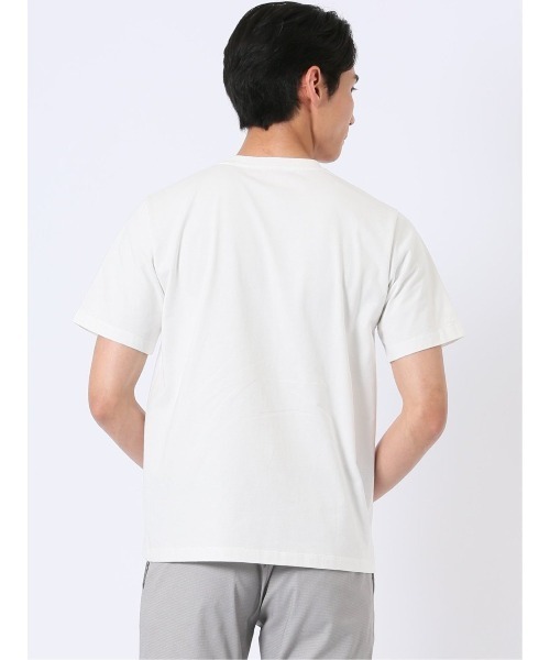 m.f.editorial（エムエフエディトリアル）の「【綿100%】m.f.エディトリアル メンズ メッセージ ロゴ プリント クルーネック 半袖 Tシャツ（Tシャツ/カットソー・メンズ・カーキ/ホワイト/グレー系その他2・LARGE/MEDIUM/X-LARGE）」の6枚目の写真