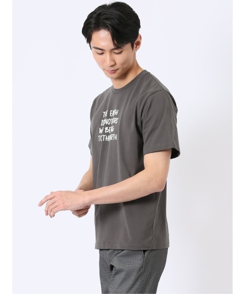 m.f.editorial（エムエフエディトリアル）の「【綿100%】m.f.エディトリアル メンズ メッセージ ロゴ プリント クルーネック 半袖 Tシャツ（Tシャツ/カットソー・メンズ・カーキ/ホワイト/グレー系その他2・LARGE/MEDIUM/X-LARGE）」の15枚目の写真