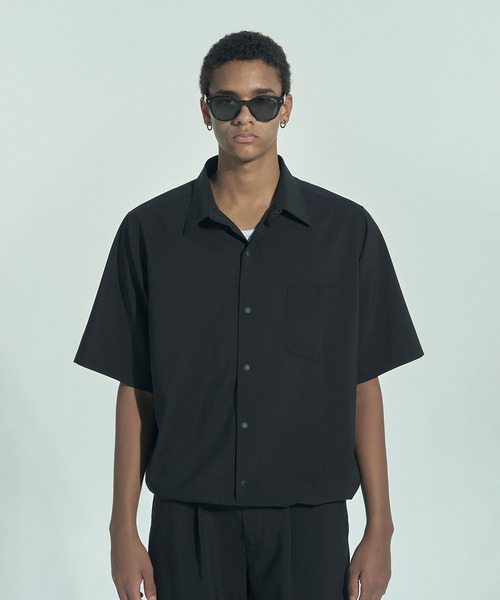 VICTIM(ヴィクティム)の「VICTIM ヴィクティム / DROW CORD SHIRT ドローコードシャツ 速乾 撥水 / VTM-26-S-003(シャツ/ブラウス・メンズ・ブラック/ブラウン/ネイビー・2/1)」の10枚目の写真