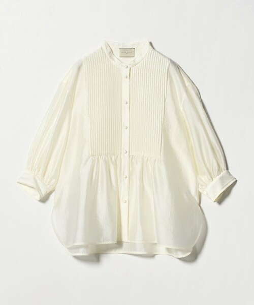 UNITED ARROWS(ユナイテッドアローズ)の「シルキー ピンタック ブラウス ‐ウォッシャブル‐(シャツ/ブラウス・レディース・ネイビー/オフホワイト/その他7・FREE)」の9枚目の写真
