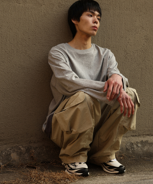 bounDary（バウンダリー）の「レイヤード配色ロングスリーブ[グレー]（Tシャツ/カットソー・レディース・その他・1/2）」の5枚目の写真