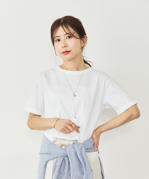 Sirin(シリン)の「バックデザインTシャツ(Tシャツ/カットソー・レディース・ネイビー/ホワイト・FREE)」の2枚目の写真