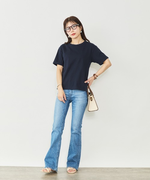 Sirin(シリン)の「バックデザインTシャツ(Tシャツ/カットソー・レディース・ネイビー/ホワイト・FREE)」の3枚目の写真
