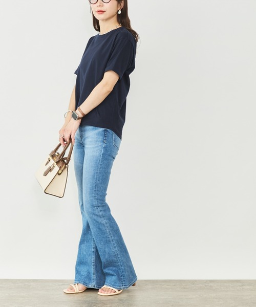 Sirin(シリン)の「バックデザインTシャツ(Tシャツ/カットソー・レディース・ネイビー/ホワイト・FREE)」の4枚目の写真