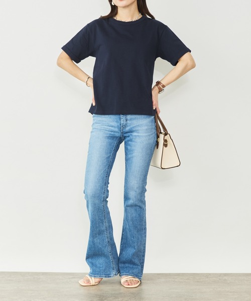 Sirin(シリン)の「バックデザインTシャツ(Tシャツ/カットソー・レディース・ネイビー/ホワイト・FREE)」の6枚目の写真