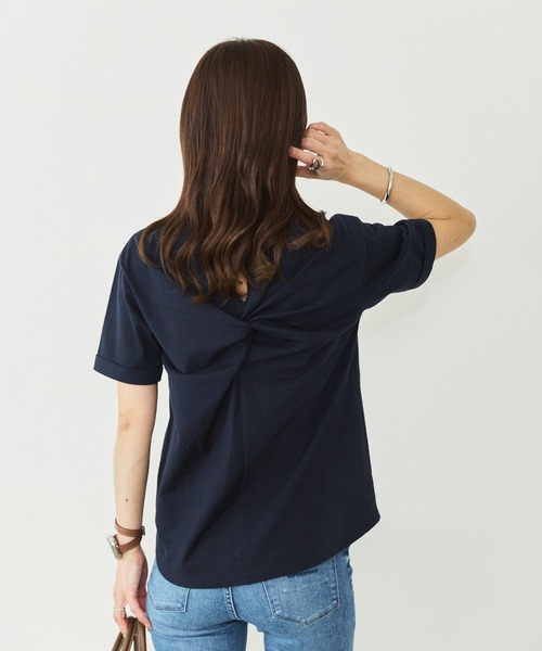 Sirin(シリン)の「バックデザインTシャツ(Tシャツ/カットソー・レディース・ネイビー/ホワイト・FREE)」の10枚目の写真