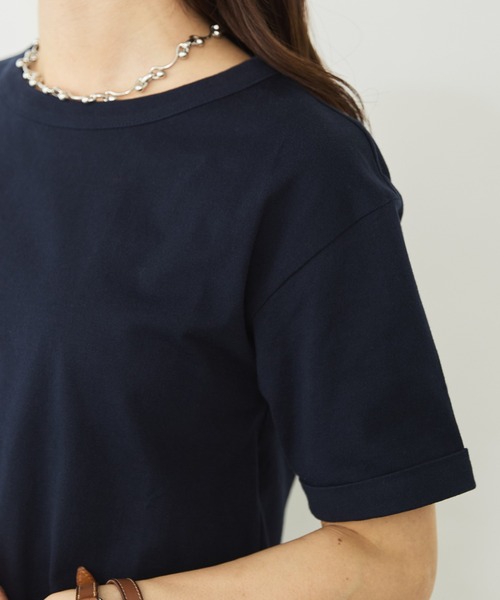 Sirin(シリン)の「バックデザインTシャツ(Tシャツ/カットソー・レディース・ネイビー/ホワイト・FREE)」の8枚目の写真