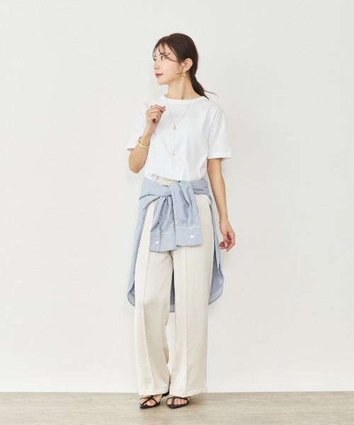 Sirin(シリン)の「バックデザインTシャツ(Tシャツ/カットソー・レディース・ネイビー/ホワイト・FREE)」の14枚目の写真