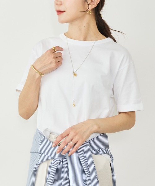 Sirin(シリン)の「バックデザインTシャツ(Tシャツ/カットソー・レディース・ネイビー/ホワイト・FREE)」の19枚目の写真