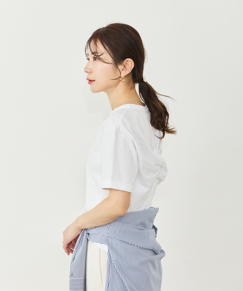 Sirin(シリン)の「バックデザインTシャツ(Tシャツ/カットソー・レディース・ネイビー/ホワイト・FREE)」の20枚目の写真