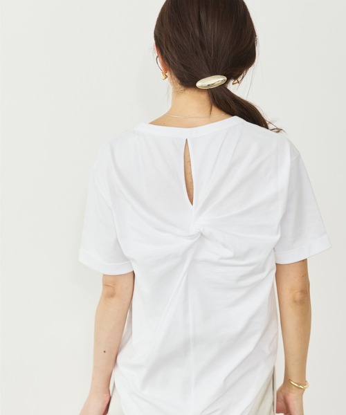 Sirin(シリン)の「バックデザインTシャツ(Tシャツ/カットソー・レディース・ネイビー/ホワイト・FREE)」の21枚目の写真