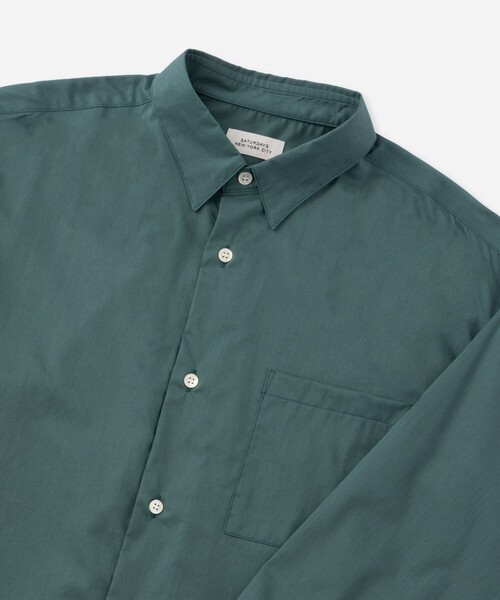 Saturdays NYC（サタデーズ ニューヨークシティ ）の「Crosby Lawn Cloth LS Shirt（シャツ/ブラウス・メンズ・ブラック/ミント/チャコールグレー・L/XL/S/M）」の18枚目の写真