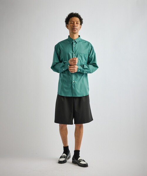 Saturdays NYC（サタデーズ ニューヨークシティ ）の「Crosby Lawn Cloth LS Shirt（シャツ/ブラウス・メンズ・ブラック/ミント/チャコールグレー・L/XL/S/M）」の8枚目の写真