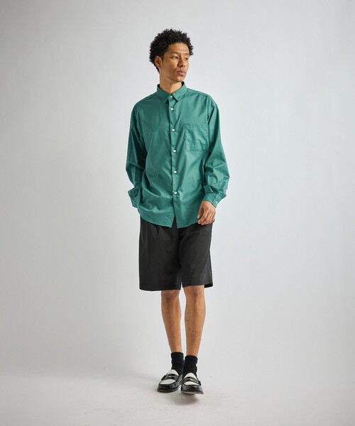 Saturdays NYC（サタデーズ ニューヨークシティ ）の「Crosby Lawn Cloth LS Shirt（シャツ/ブラウス・メンズ・ブラック/ミント/チャコールグレー・L/XL/S/M）」の9枚目の写真