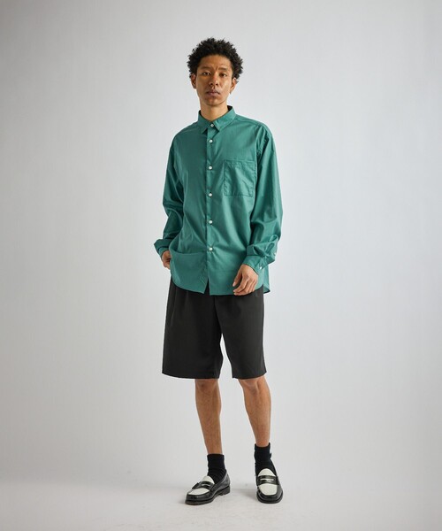 Saturdays NYC（サタデーズ ニューヨークシティ ）の「Crosby Lawn Cloth LS Shirt（シャツ/ブラウス・メンズ・ブラック/ミント/チャコールグレー・L/XL/S/M）」の10枚目の写真