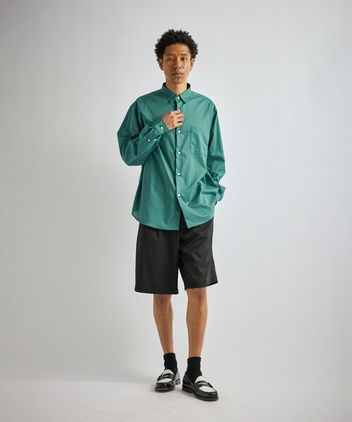 Saturdays NYC（サタデーズ ニューヨークシティ ）の「Crosby Lawn Cloth LS Shirt（シャツ/ブラウス・メンズ・ブラック/ミント/チャコールグレー・L/XL/S/M）」の11枚目の写真