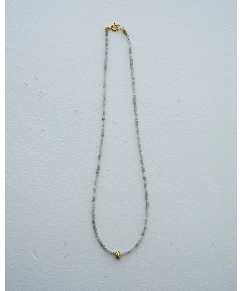 anuke(アンヌーク)の「Color Stone Necklace(ネックレス・レディース・アイボリー/ブラック・FREE)」の8枚目の写真