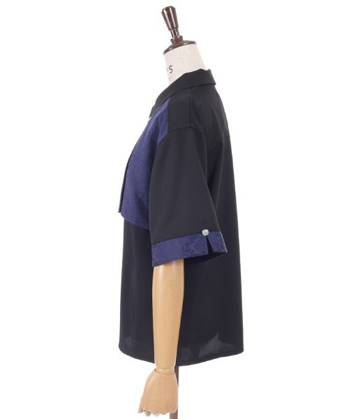 axes femme(アクシーズファム)の「【セットアップ対応】ジャガードブラウス(シャツ/ブラウス・レディース・ワイン/ダークグリーン/ネイビー・FREE)」の14枚目の写真