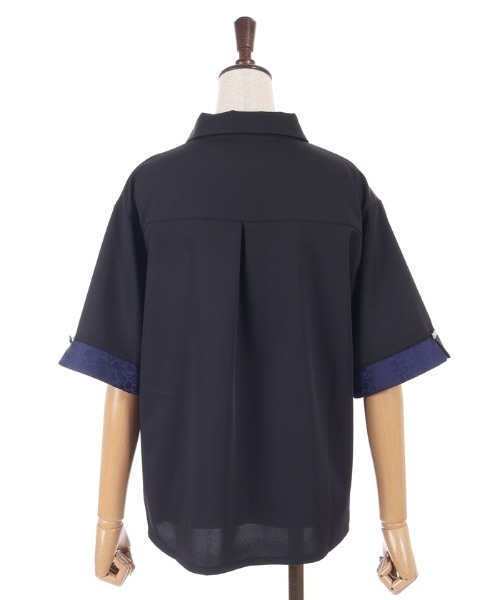 axes femme(アクシーズファム)の「【セットアップ対応】ジャガードブラウス(シャツ/ブラウス・レディース・ワイン/ダークグリーン/ネイビー・FREE)」の15枚目の写真