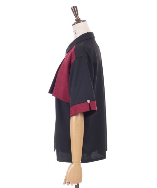 axes femme(アクシーズファム)の「【セットアップ対応】ジャガードブラウス(シャツ/ブラウス・レディース・ワイン/ダークグリーン/ネイビー・FREE)」の22枚目の写真