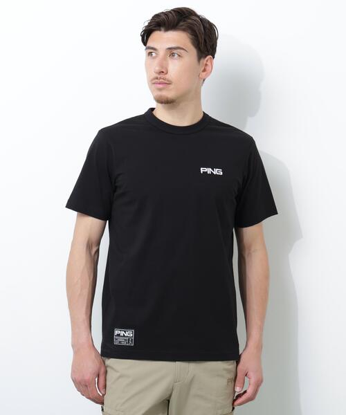 PING(ピン)の「【PING APPAREL】PEカノコTシャツ <GOLD> (MENS)(Tシャツ/カットソー・メンズ・ブラック/ホワイト/ベージュ・L/LL/LL1/M/S)」の1枚目の写真