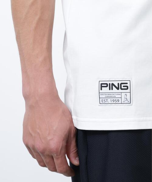PING(ピン)の「【PING APPAREL】PEカノコTシャツ <GOLD> (MENS)(Tシャツ/カットソー・メンズ・ブラック/ホワイト/ベージュ・L/LL/LL1/M/S)」の6枚目の写真
