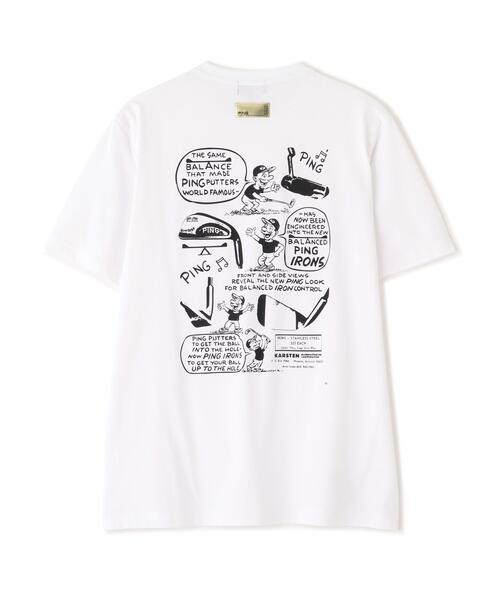 PING(ピン)の「【PING APPAREL】PEカノコTシャツ <GOLD> (MENS)(Tシャツ/カットソー・メンズ・ブラック/ホワイト/ベージュ・L/LL/LL1/M/S)」の9枚目の写真