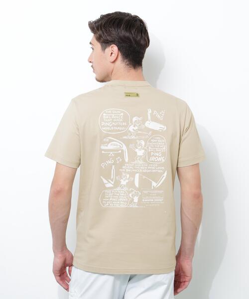 PING(ピン)の「【PING APPAREL】PEカノコTシャツ <GOLD> (MENS)(Tシャツ/カットソー・メンズ・ブラック/ホワイト/ベージュ・L/LL/LL1/M/S)」の11枚目の写真