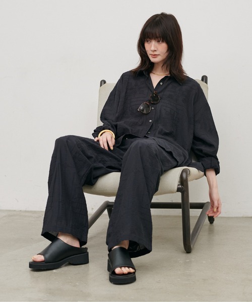 LARUTA(ラルータ)の「【LARUTA】パネル刺繍シャツ(シャツ/ブラウス・レディース・アイボリー/ブラウン/ブラック・FREE)」の21枚目の写真