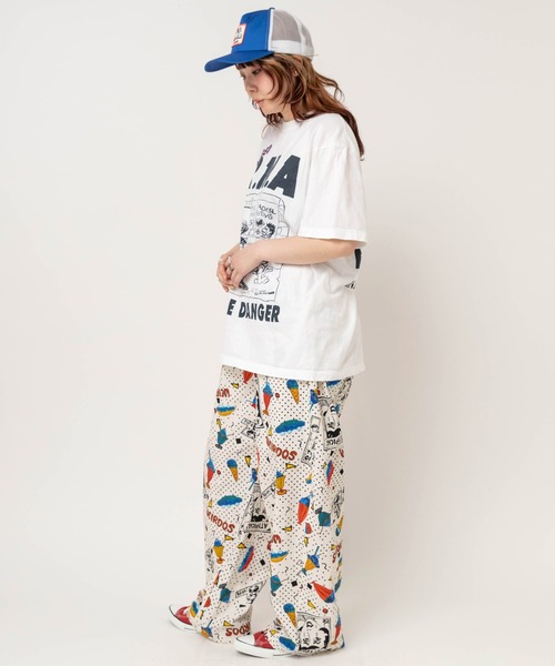 RNA（アールエヌエー）の「R4500 JUNKサンデープリントカーブシームパンツ（その他パンツ・レディース・ブラック/キナリ/グレー・MEDIUM）」の21枚目の写真