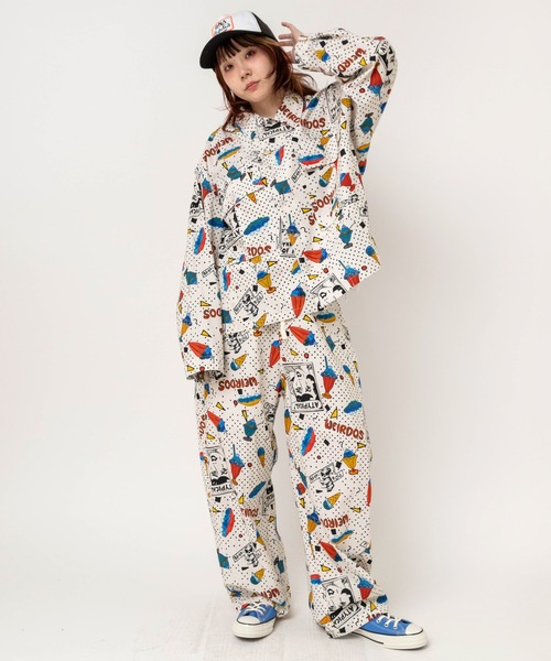 RNA（アールエヌエー）の「R4500 JUNKサンデープリントカーブシームパンツ（その他パンツ・レディース・ブラック/キナリ/グレー・MEDIUM）」の18枚目の写真