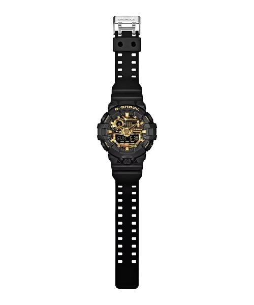 G-SHOCK(ジーショック)の「G-SHOCK/ジーショック 腕時計 "BOLD CAMO SERIES, CAMO AND GOLD" GA-700CF-1AJF(アナログ腕時計・メンズ・ブラック・FREE)」の9枚目の写真
