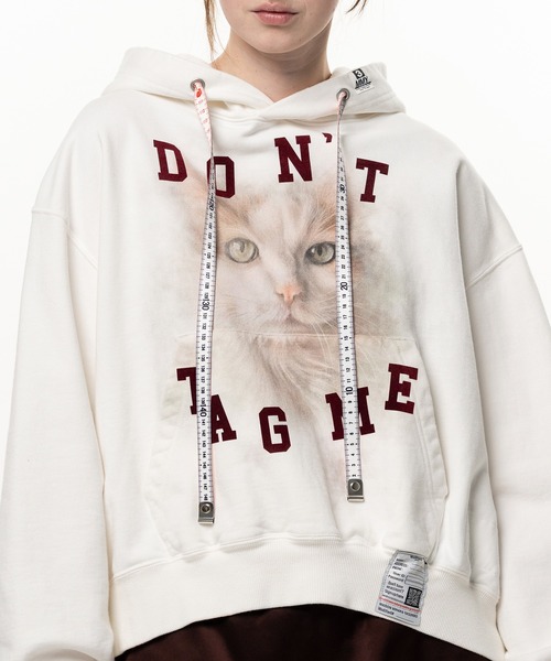 Maison MIHARA YASUHIRO（メゾンミハラヤスヒロ）の「Cat Printed Hoodie（パーカー・レディース・グレー/ホワイト/ブラック・36/38/40）」の8枚目の写真