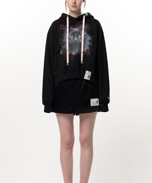 Maison MIHARA YASUHIRO（メゾンミハラヤスヒロ）の「Cat Printed Hoodie（パーカー・レディース・グレー/ホワイト/ブラック・36/38/40）」の10枚目の写真